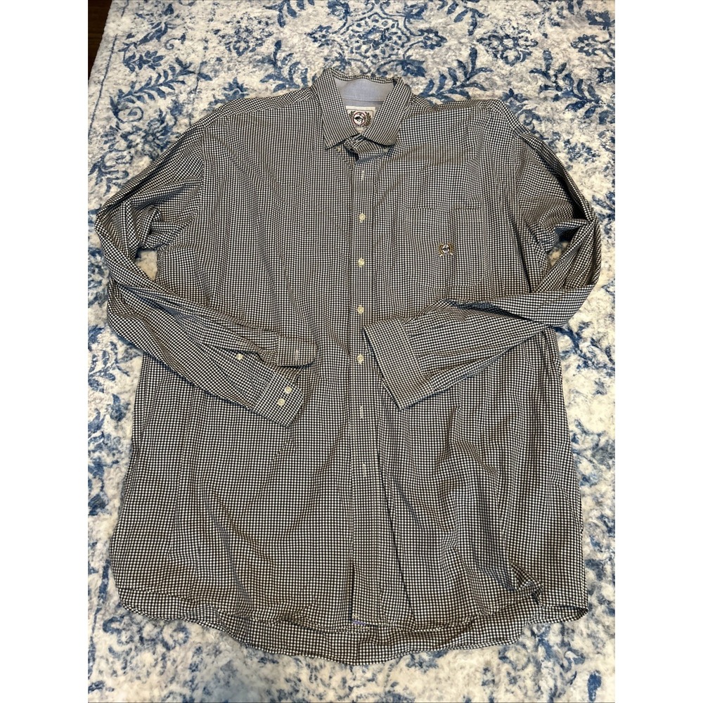 Cinch Shirt Mens 2XL Black White Plaid Short Sleeve Button Down Western Casual